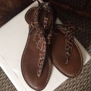 Cheetah print sandals